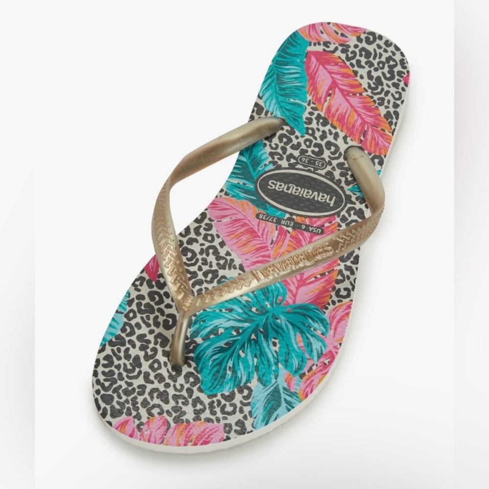 Havaianas Women's Slim Animal Floral Flip Flop